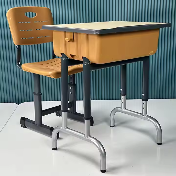 Wholesale single seat classroom reading study desks and chairs