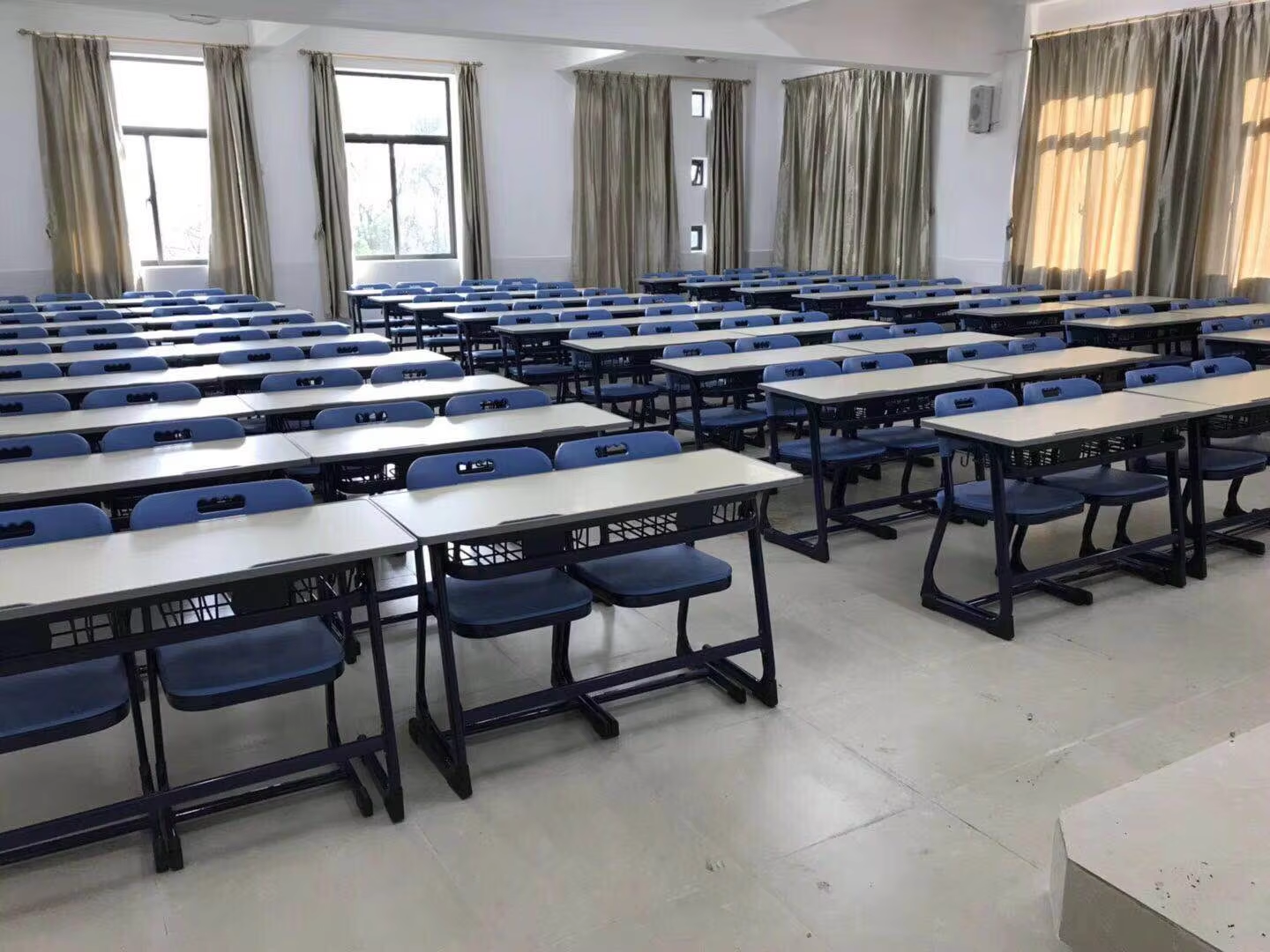 Double Seat School Furniture Student Desk and Chair Set