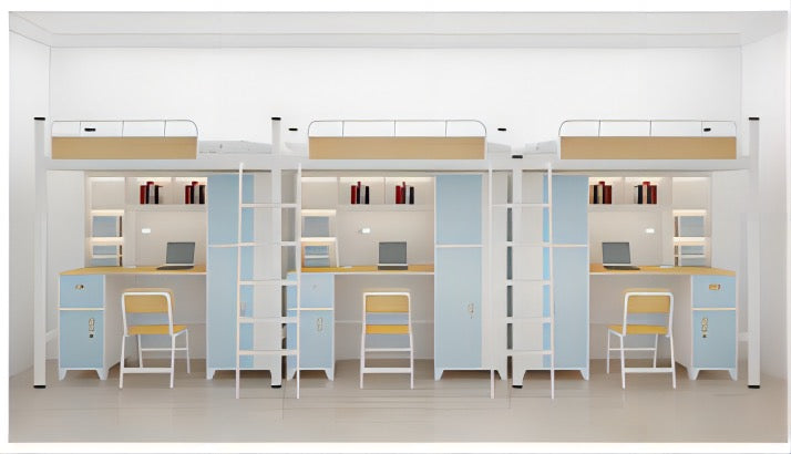 Three-bedroom apartment with three seats and side ladder