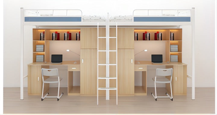 Two-bedroom double room with side staircase