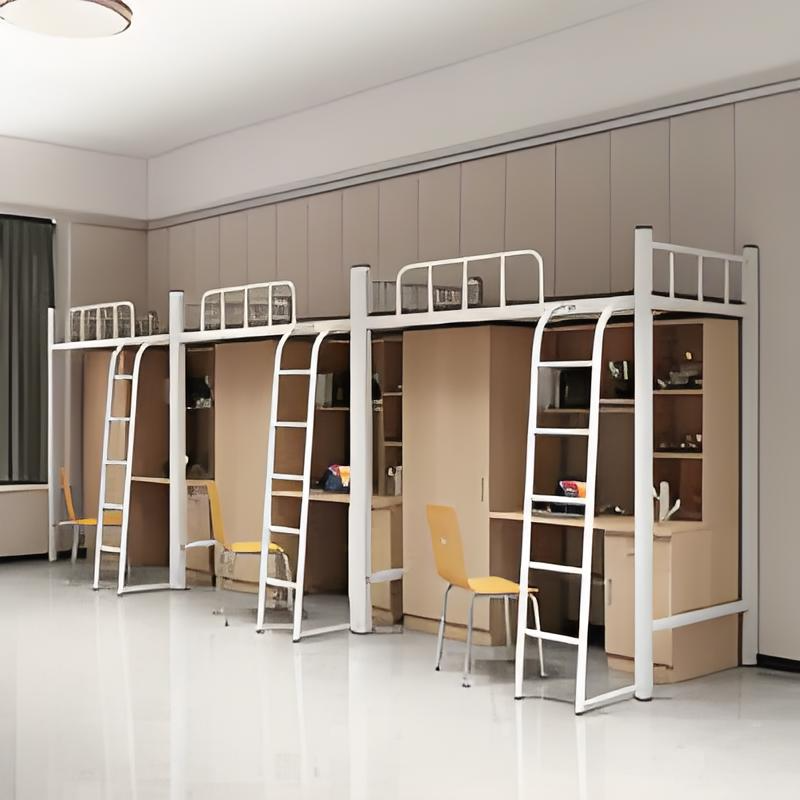 School dormitory combination bed bookcase