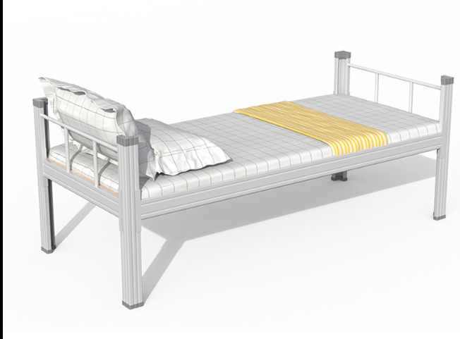 Bunk bed double iron bed military iron bed student staff dormitory single bed