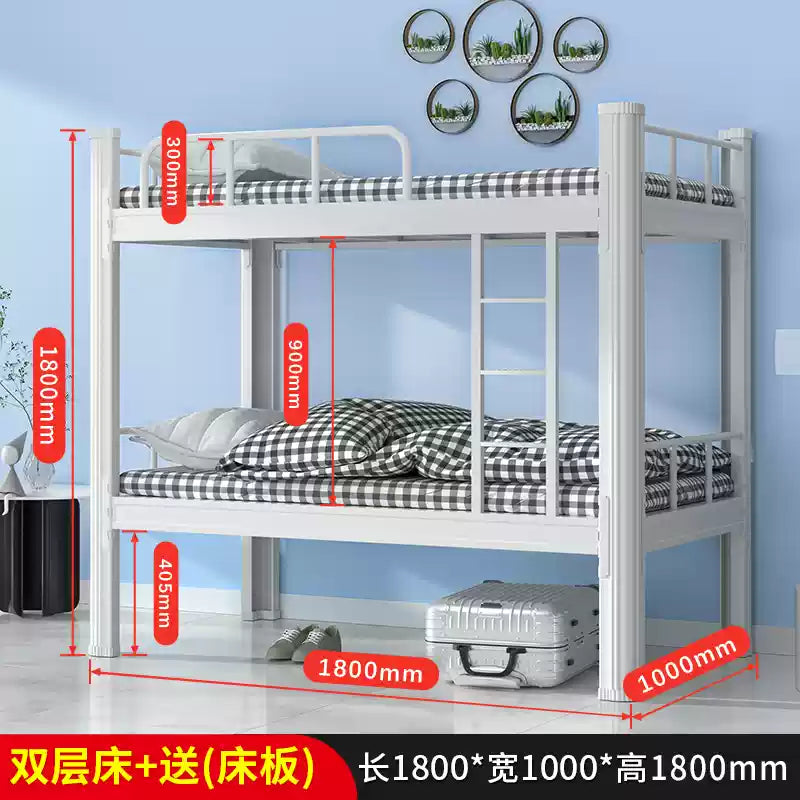 Double bedroom bunk bed with shoe cabinet thickened