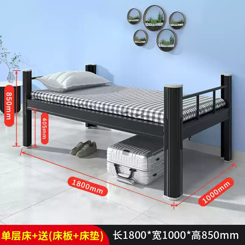 Double bedroom bunk bed with shoe cabinet thickened