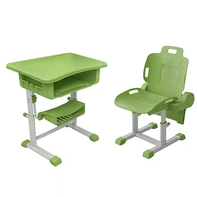 Folding desks and chairs that can be reclined and raised for lunch break