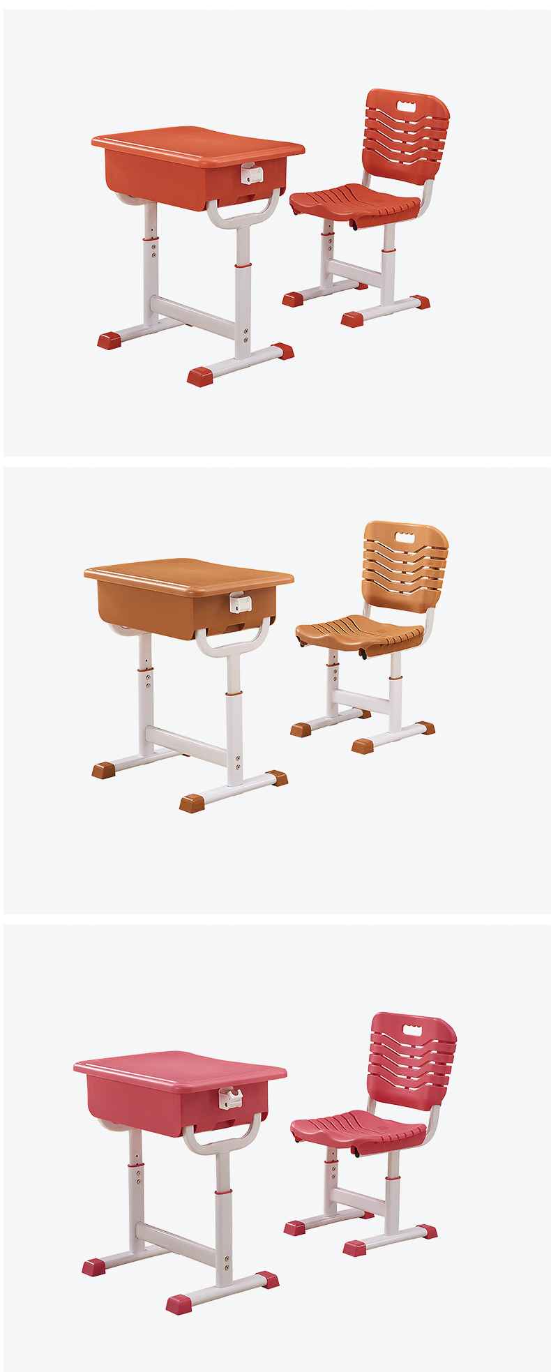 K-type fixed desk and chair