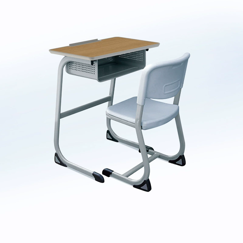 Multifunctional student single C-shaped thickened desk and chair