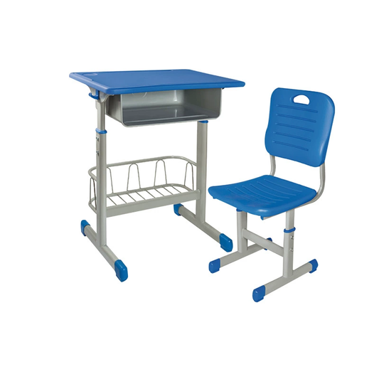 ABS Primary and Secondary School Children's Training School Desk Single with Blue