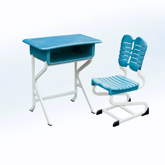 K-shaped desks and chairs