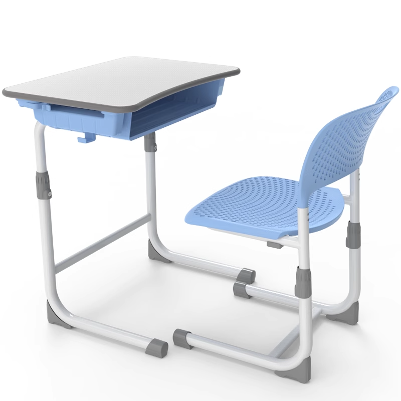 Manual lifting desks and chairs