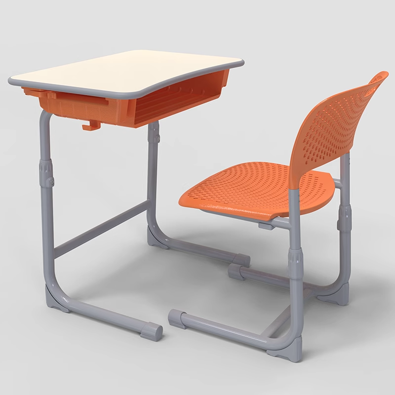 Manual lifting desks and chairs