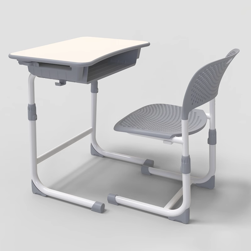 Manual lifting desks and chairs