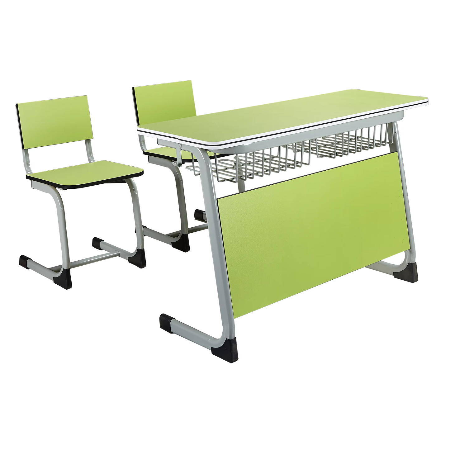 Double Seat School Desk and Chair Set