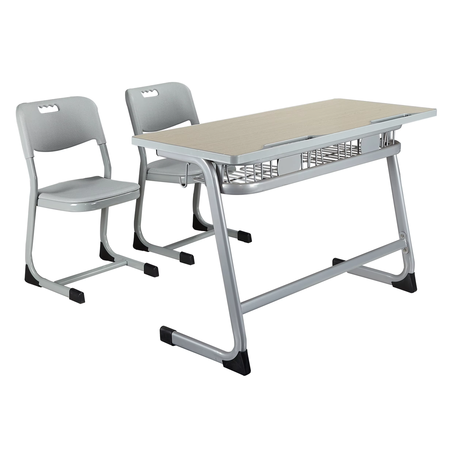 Double Seat School Furniture Student Desk and Chair Set