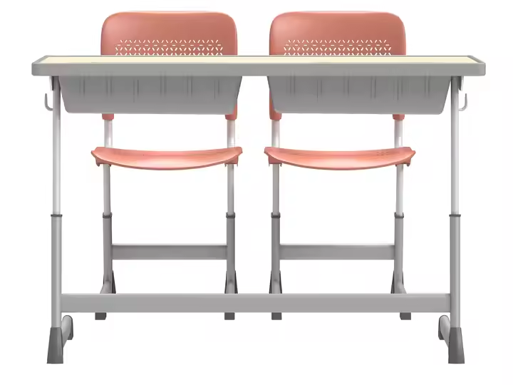 Ergonomic Classroom Adjustable Two Seater School Desk Chair