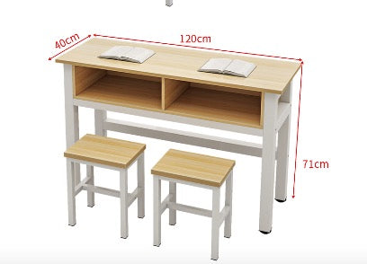 School desks and chairs double-decker desks double seats