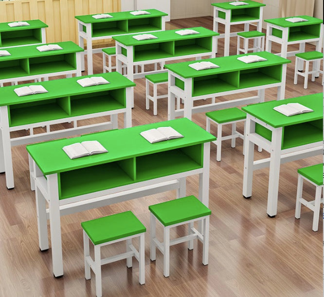 School desks and chairs double-decker desks double seats