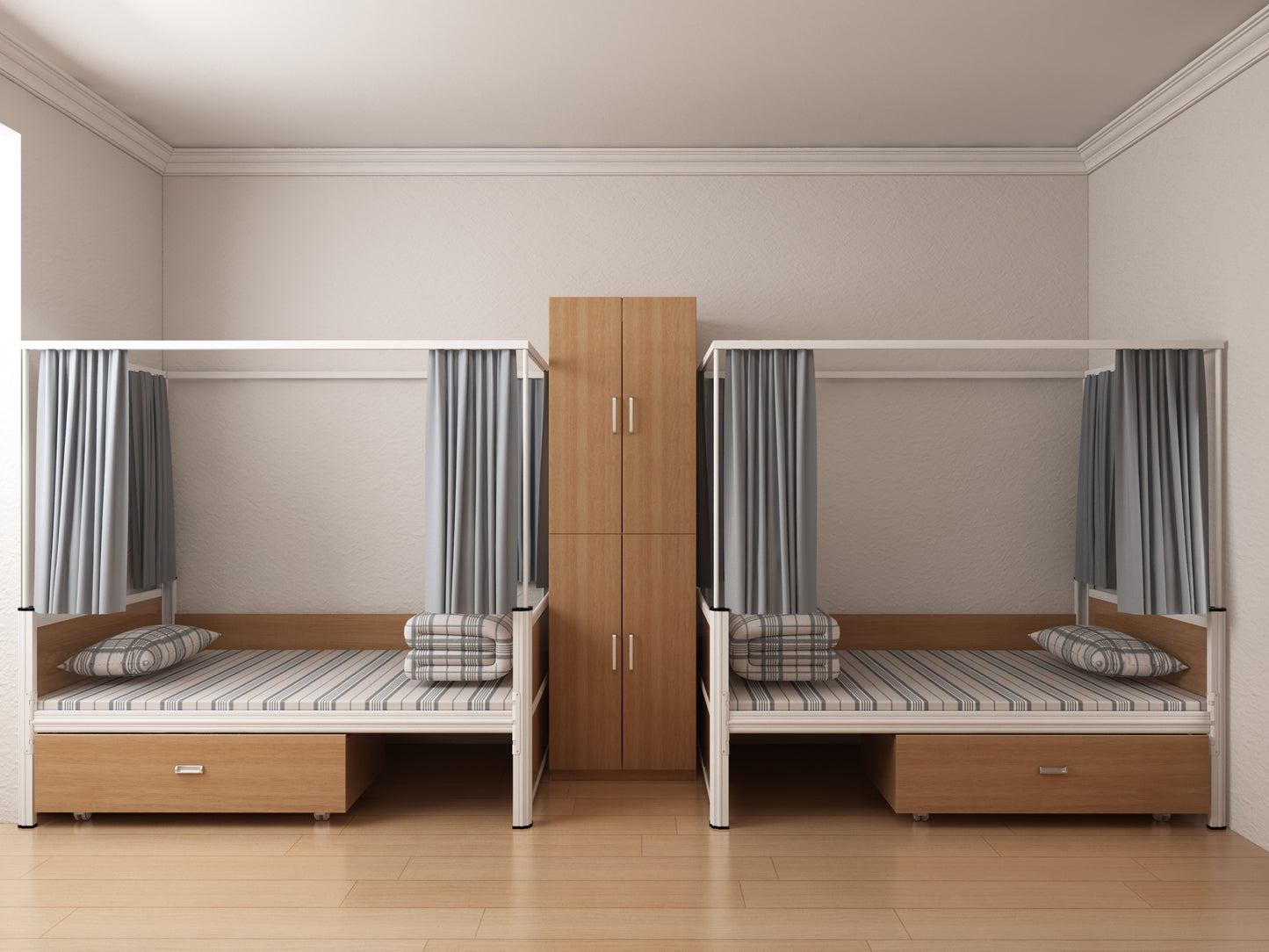 Staff dormitory apartment bed iron bed
