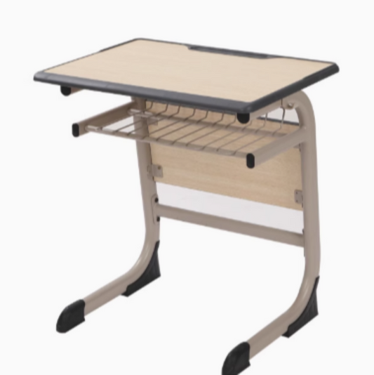 Double desk and chairs for students classroom study table school