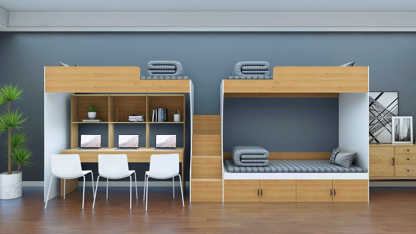 Dormitory bunk bed staff dormitory