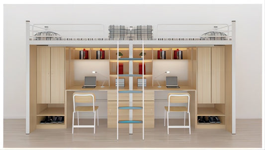 Two-bedroom double room with side staircase