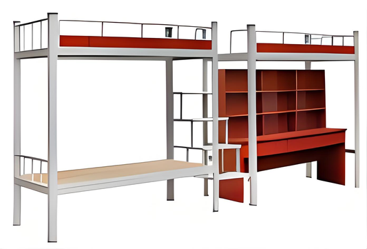 Special-shaped steel tube card-type apartment bed