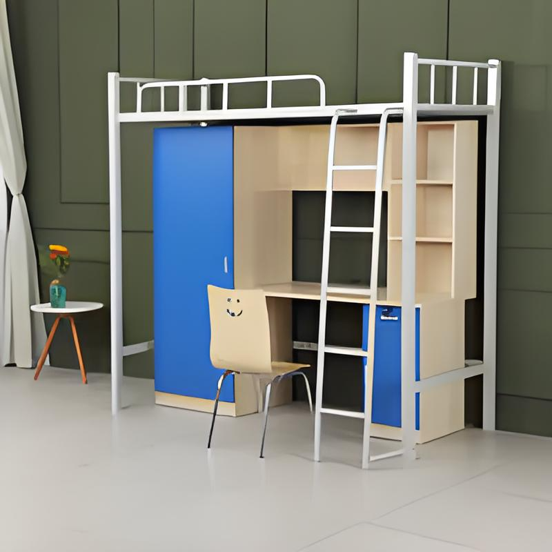 School dormitory combination bed bookcase