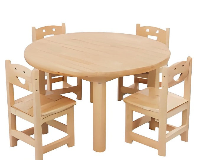 Rubber wood round table