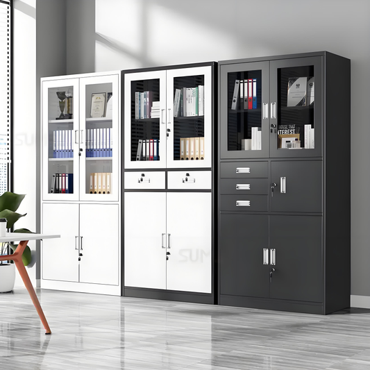 File cabinets, office data cabinets, employee lockers