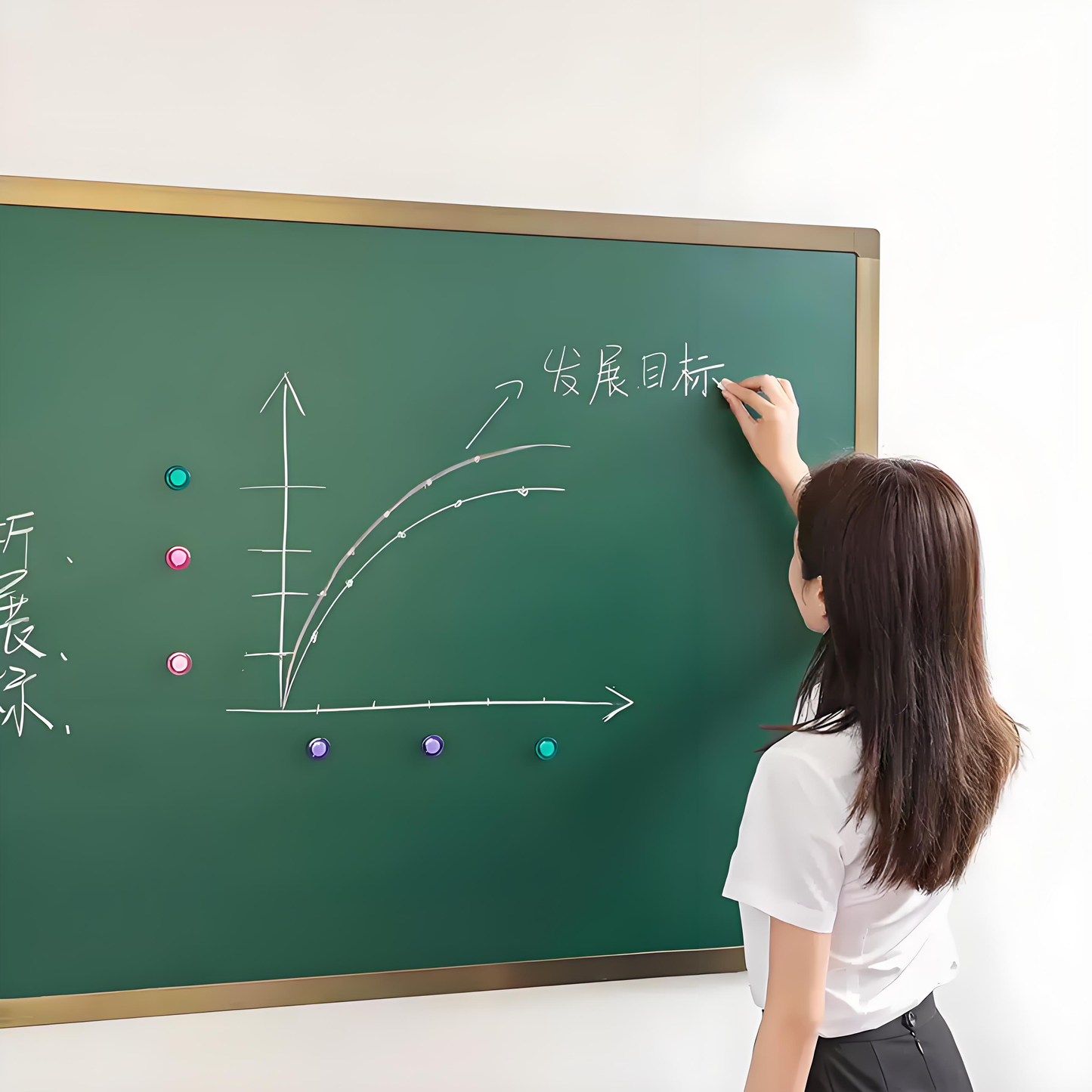 Customizable magnetic blackboard for school teaching