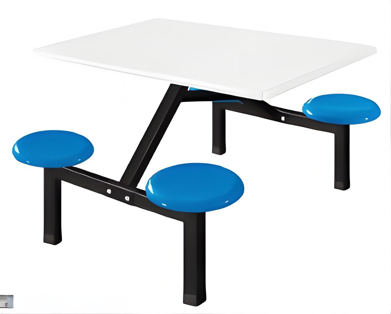 Four-person round dining table