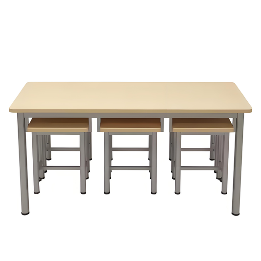 Canteen dining table and chair combination school factory restaurant staff