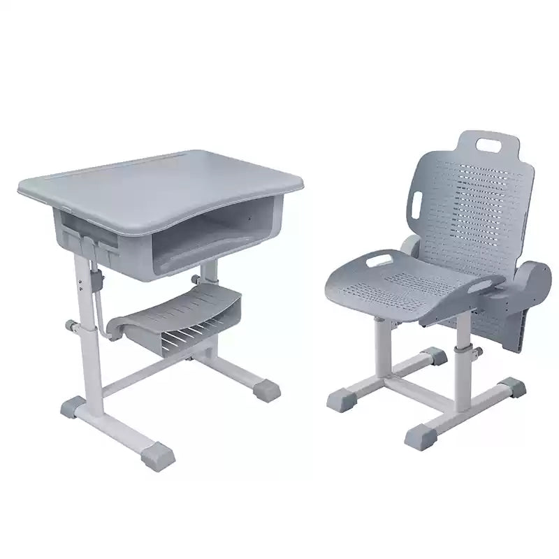 Folding desks and chairs that can be reclined and raised for lunch break