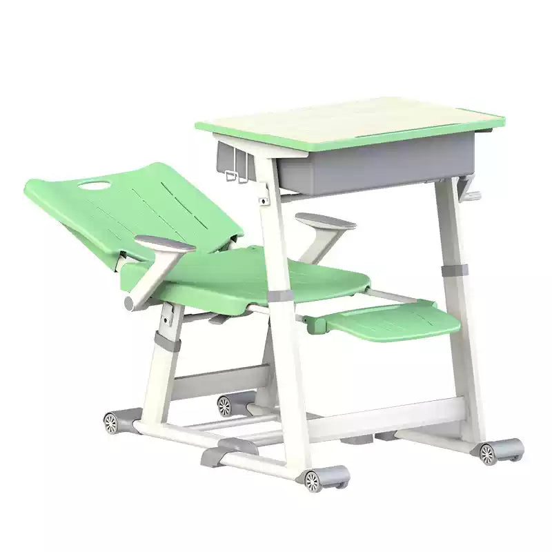 Reclining and lifting training chairs and tables for school lunch break