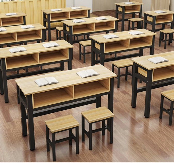 School desks and chairs double-decker desks double seats