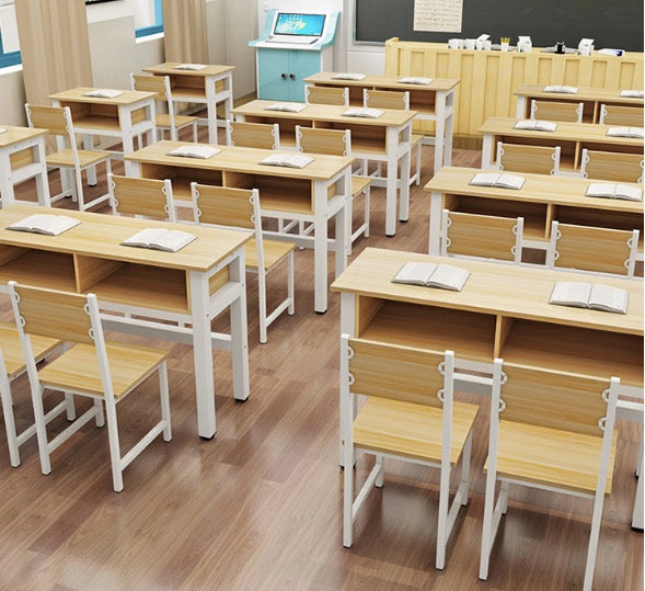 School desks and chairs double-decker desks double seats